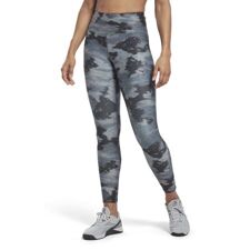 Reebok Workout Ready Camo Print Women's Leggings, Black 